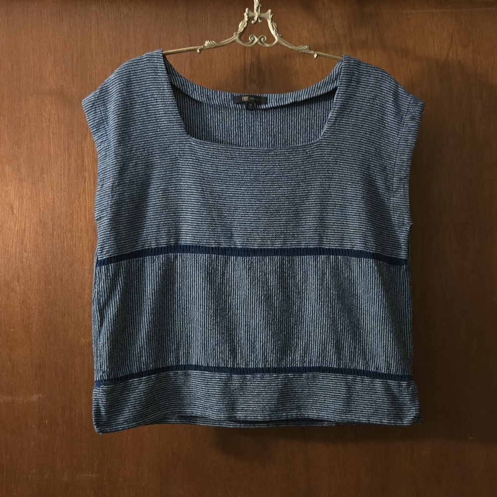 Frye Total Eclipse Railroad Stripe Shell Top - image 4